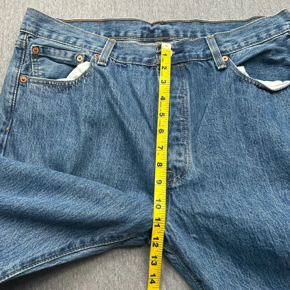 Levi's 501XX Button Fly Jeans Mens 36x30 Straight Leg Blue Denim Pants